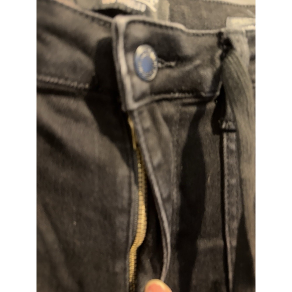 Judy Blue Jet Black Jogger Jeans Double Roll Cuff Size 5/27 Draw String - Picture 5 of 10
